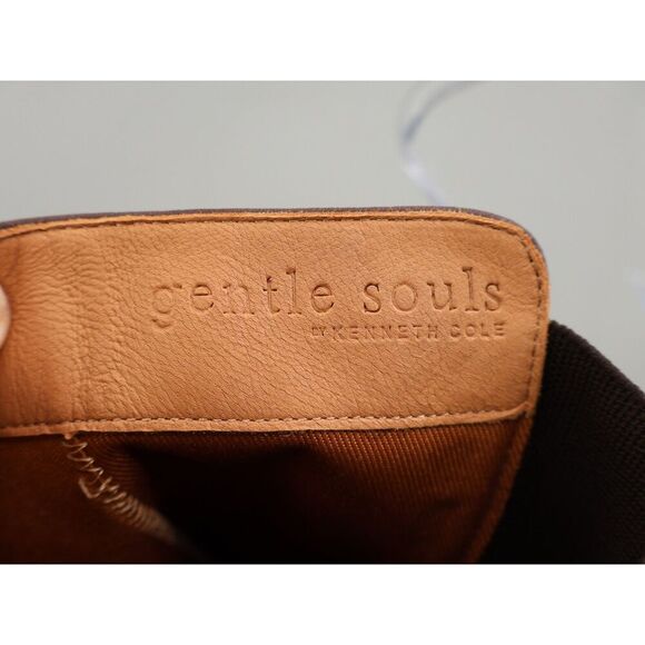 Gentle Souls Emma Women Knee High Brown Riding Boots Size 6.5 M Stretchy Zip up - Picture 11 of 12